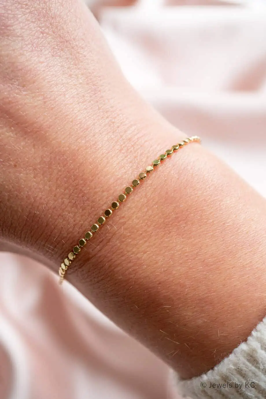 Gouden armband bolletjes van Gold filled 18K Goud