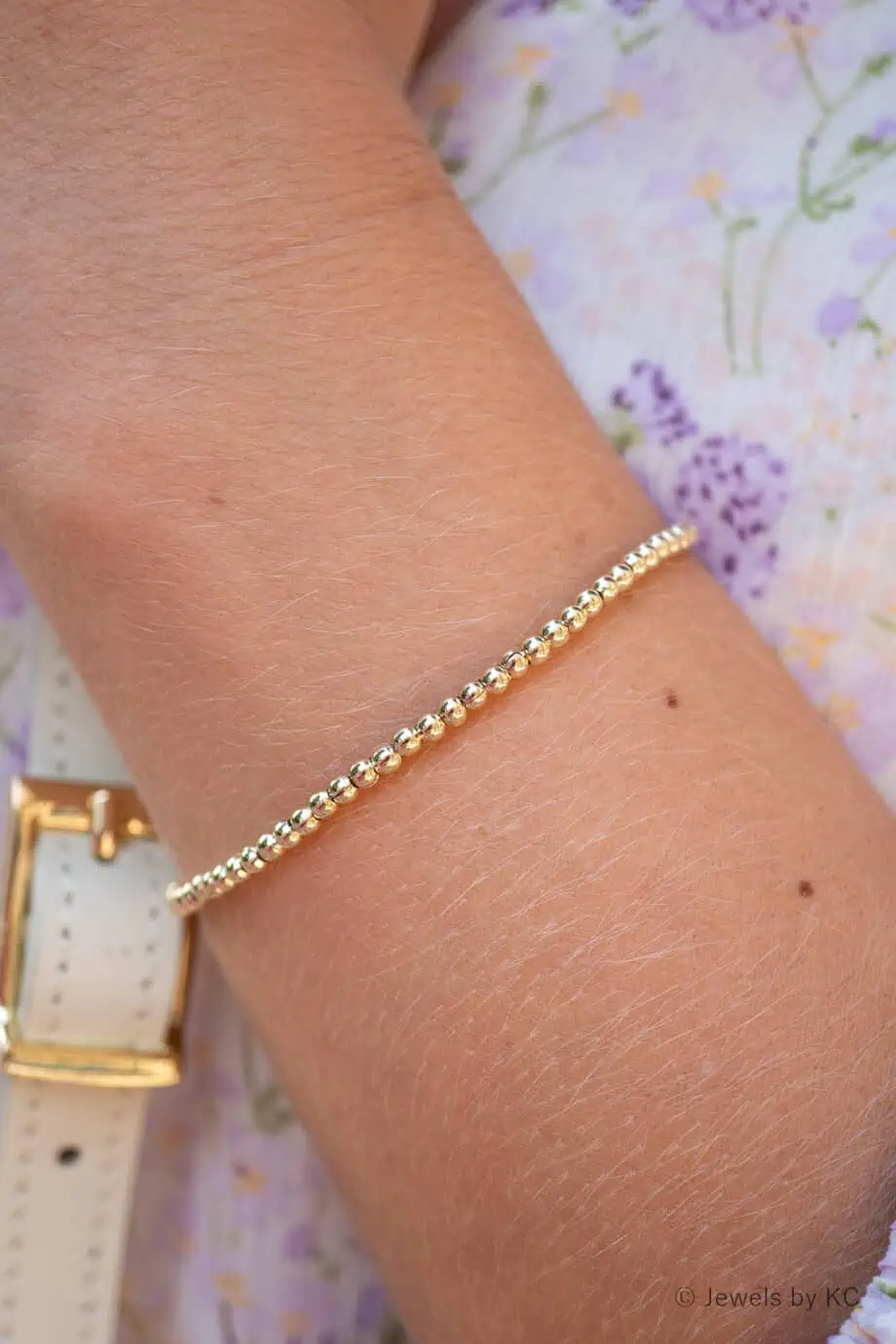 Gouden kralen armband bolletjes van Gold filled Goud