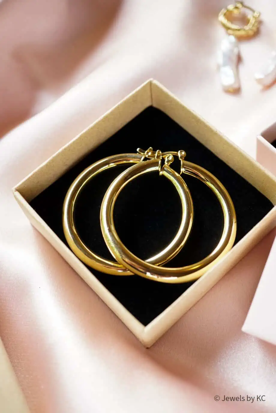 Gouden oorbellen Golden hoops van 18K Gold filled Goud