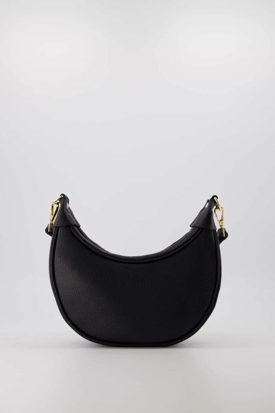 Leren dames handtas zwarte designer tas dupe look-a-like banaan crossbody tasje Kyra