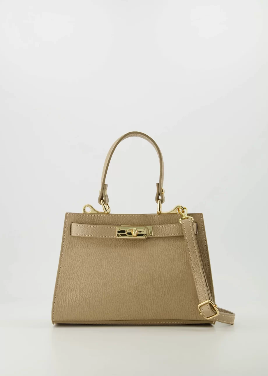 Leren-dames-handtas-taupe-designer-tas-Hermes-Birkin-dupe-look-a-like-beige-crossbody-tasje-mini-Kylie