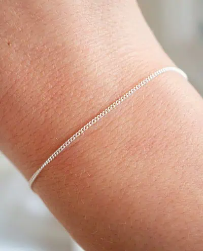 Zilveren armbandje round curb chain gourmet fijne schakelarmband van sterling zilver minimalistisch