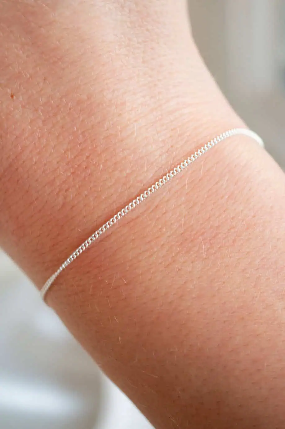 Zilveren armbandje round curb chain gourmet fijne schakelarmband van sterling zilver minimalistisch